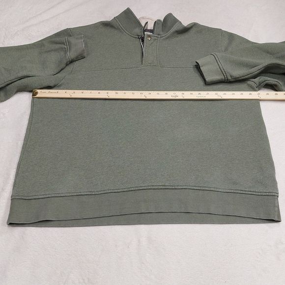 Orvis Men's 2XL Signature Quarter 1/4 Zip Fleece Pullover Sweatshirt Olive Green - Picture 4 of 8